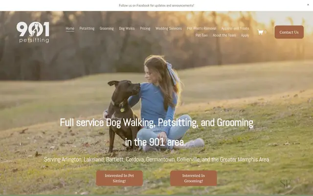 Homepage of 901Petsitting – cat sitter in Collierville, TN