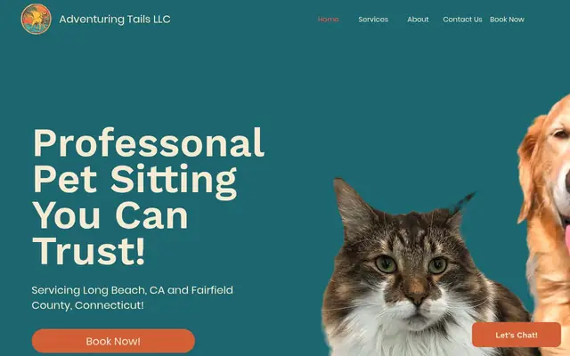 Homepage of Adventuring Tails – cat sitter in Westport, CT