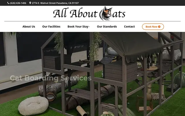 Homepage of All About Cats Pasadena – cat sitter in Pasadena, CA
