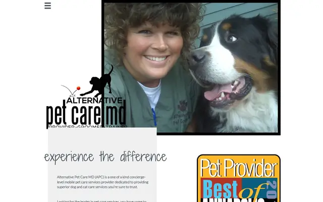 Homepage of Alternative Pet Care MD – cat sitter in Harwood, MD