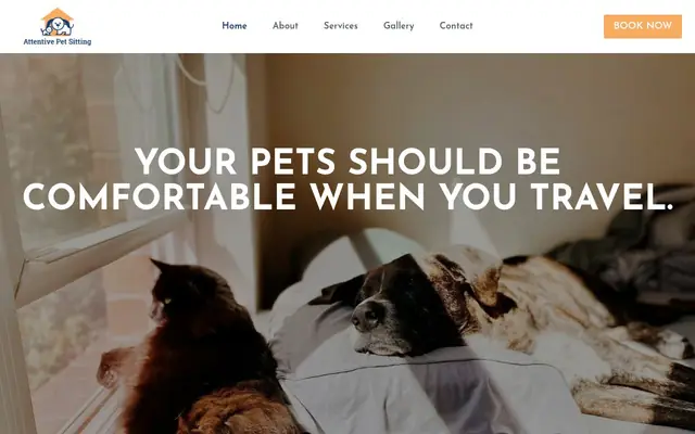 Homepage of Attentive Pet Sitting – cat sitter in Shoreline, WA
