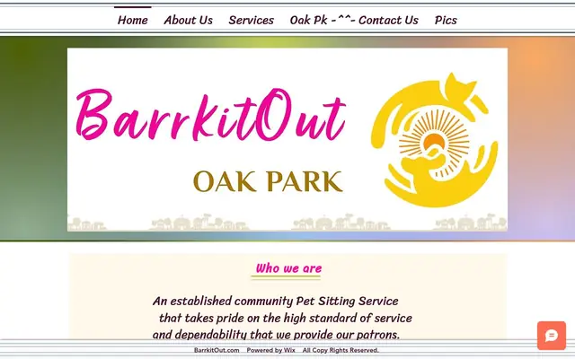 Homepage of BarrkitOut ~ Dogs . Cats . Critters Pet Care. Oak Park, Il. – cat sitter in Oak Park, IL