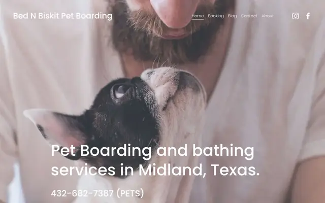 Homepage of Bed N Biskit Pet Suites, LLC – cat sitter in Midland, TX