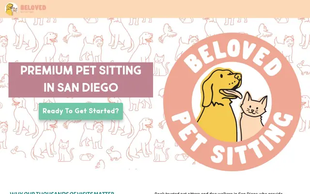 Homepage of BeLoved Pet Sitting – cat sitter in Chula Vista, CA