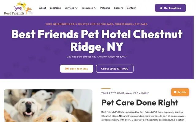 Homepage of Best Friends Pet Hotel – cat sitter in Chestnut Ridge, NY