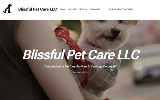 Homepage of Blissful Pet Care, LLC – cat sitter in Glenmont, NY