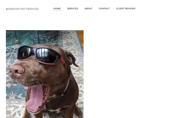 Homepage of BonaFido Pet Services – cat sitter in Alexandria, VA