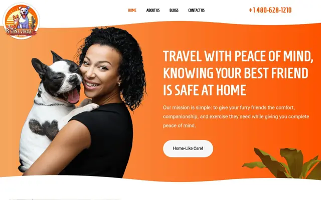 Homepage of Bone Voyage Pet-Sitting, LLC – cat sitter in Glendale, AZ