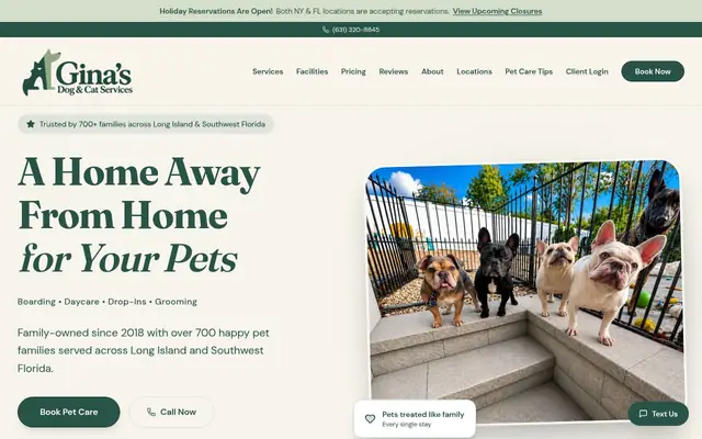 Homepage of Gina's Dog & Cat Services – cat sitter in Lake Ronkonkoma, NY