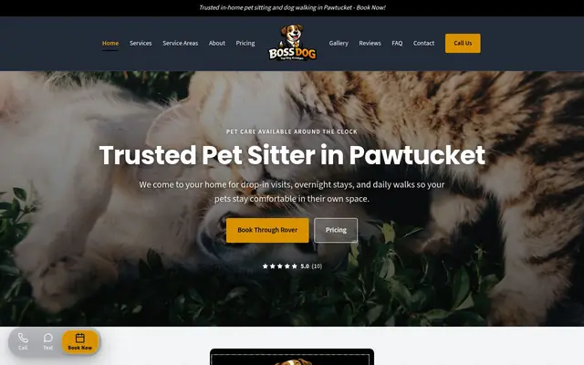 Homepage of Boss Dog - Top Dog Assistant – cat sitter in Norton, MA