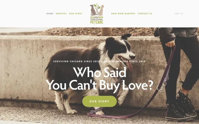 Homepage of Bow Wow Meow Purrfessional Petcare – cat sitter in Chicago, IL