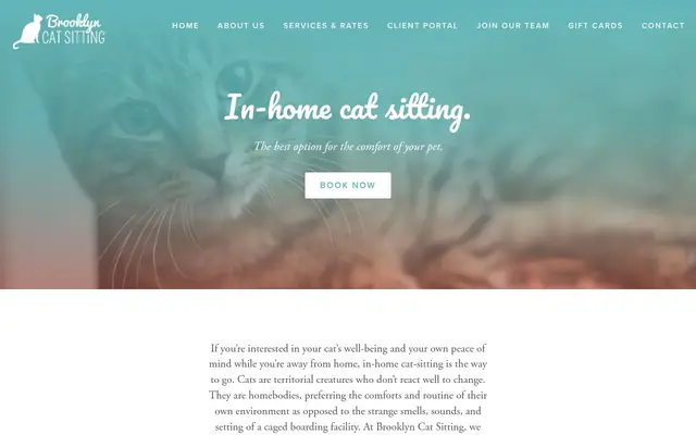 Homepage of Brooklyn Cat Sitting – cat sitter in New York