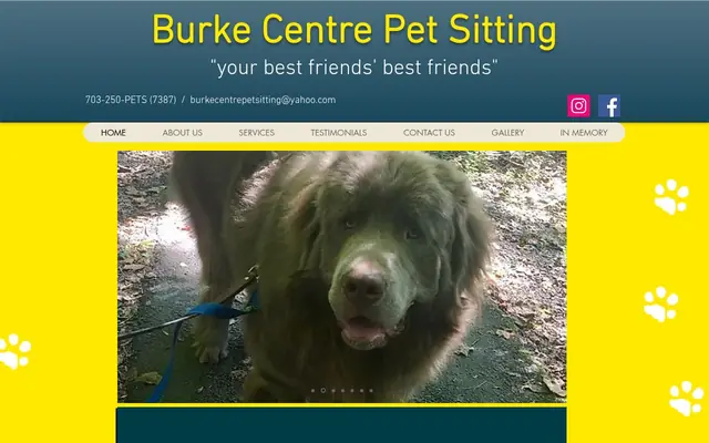 Homepage of Burke Centre Pet Sitting – cat sitter in Burke, VA