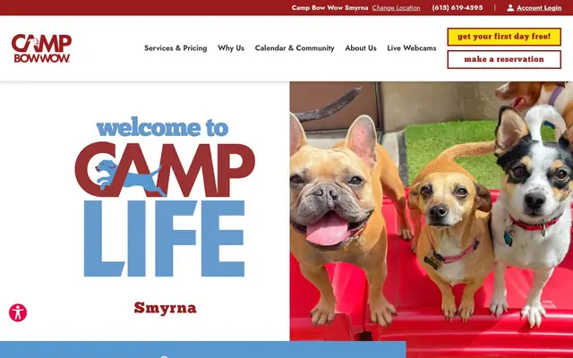 Homepage of Camp Bow Wow Smyrna – cat sitter in Smyrna, TN