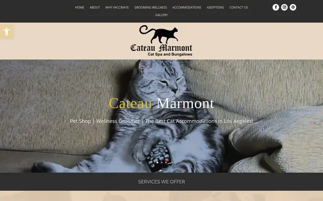 Homepage of Cat Boarding Los Angeles, Cat Grooming Los Angeles, Cat & Pet Hotel, Cat Boarding Burbank & Los Feliz : Cateau Marmont – cat sitter in Burbank, CA