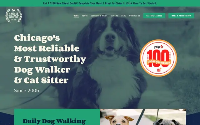Homepage of Chicago Pet Sitters – cat sitter in Illinois