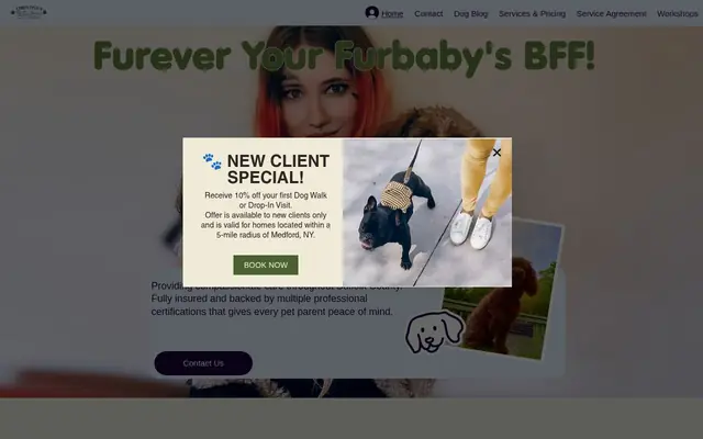 Homepage of Christina’s Pet Care Services – cat sitter in Center Moriches, NY