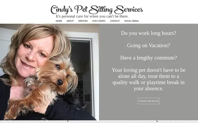 Homepage of Cindy's Petsitting Service – cat sitter in Flanders, NJ