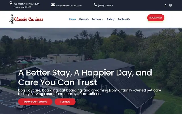 Homepage of Classie Canines – cat sitter in South Easton, MA
