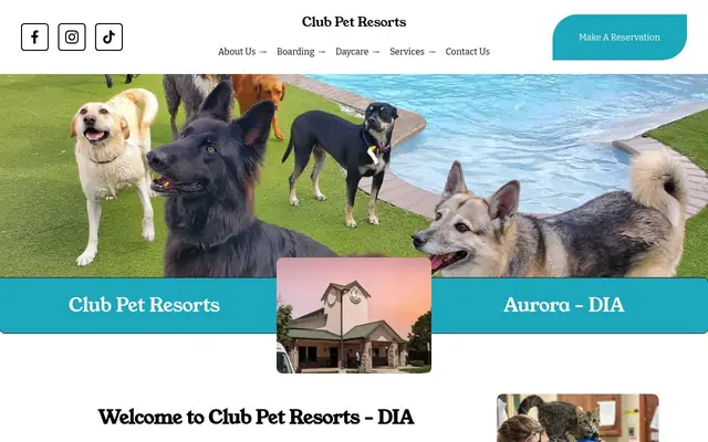 Homepage of Club Pet Resorts DIA – cat sitter in Aurora, CO