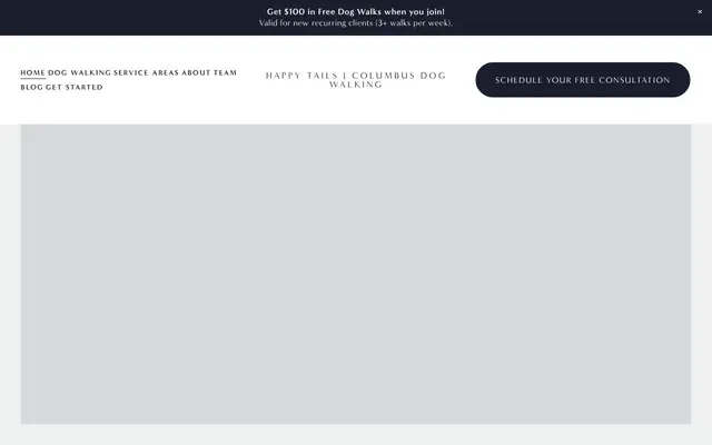 Homepage of Happy Tails Dog Walking – cat sitter in Worthington, OH