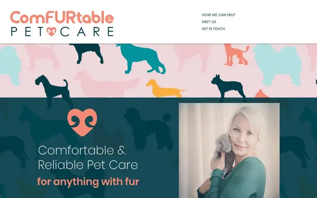 Homepage of ComFURtable Pet Care – cat sitter in Ashburn, VA