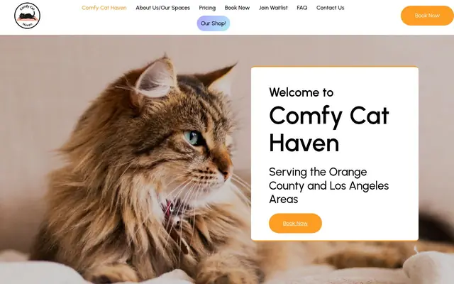 Homepage of The Comfy Cat Haven Petsitting – cat sitter in Costa Mesa, CA