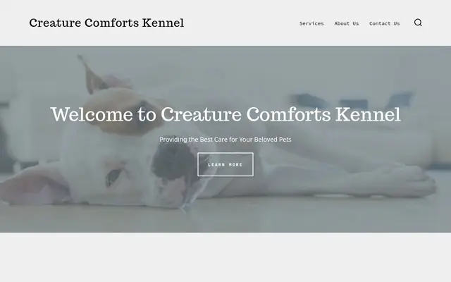 Homepage of Creature Comforts Kennels, LLC – cat sitter in Smyrna, TN