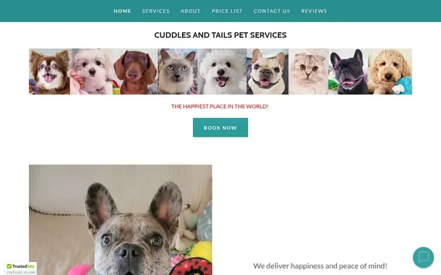 Homepage of CUDDLES AND TAILS PET SERVICES – cat sitter in New York, NY