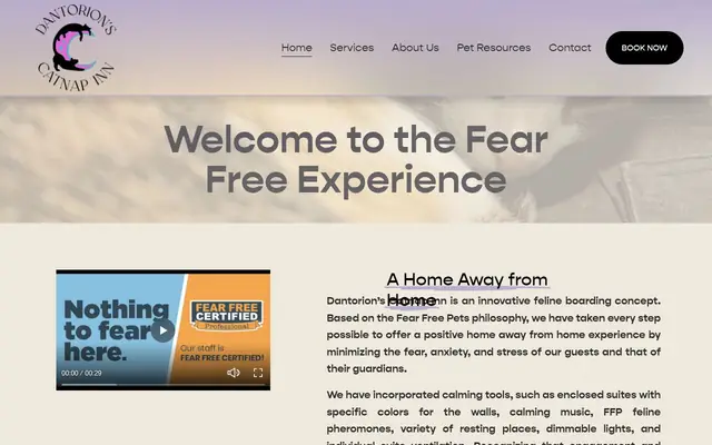 Homepage of Dantorion's Catnap Inn – cat sitter in Las Vegas, NV