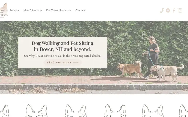 Homepage of Devon's Pet Care Co. – cat sitter in New Hampshire