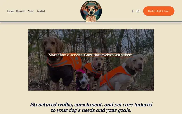 Homepage of Elevate Canine Care LLC – cat sitter in Bolton, MA