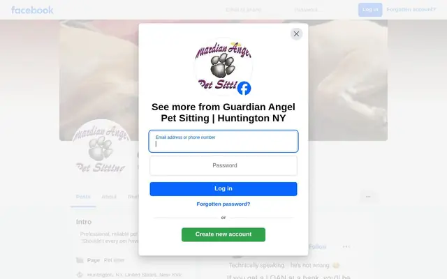 Homepage of Guardian Angel Pet Sitting – cat sitter in Huntington Station, NY