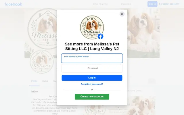 Homepage of Melissa's Pet Sitting LLC – cat sitter in Long Valley, NJ