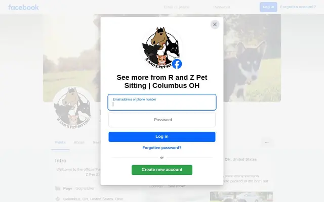 Homepage of R and Z Pet Sitting – cat sitter in Columbus, OH