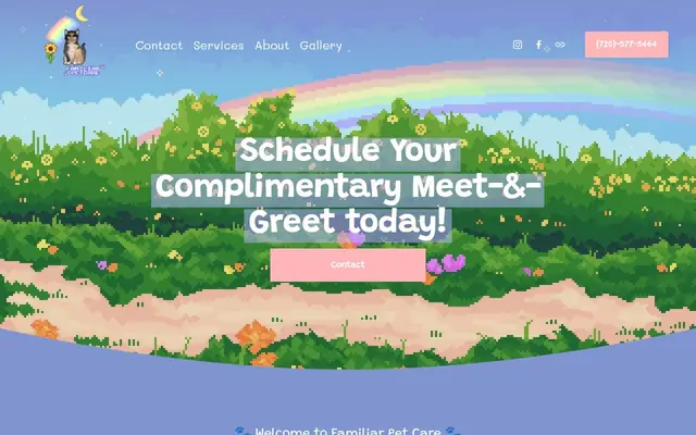 Homepage of Familiar Pet Care – cat sitter in Centennial, CO