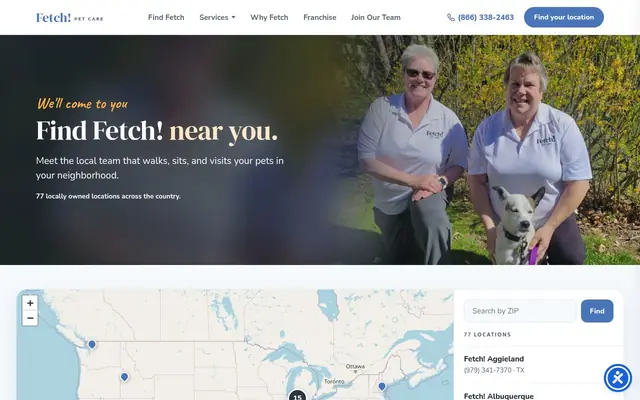 Homepage of Fetch! Pet Care Fort Worth – cat sitter in Benbrook, TX