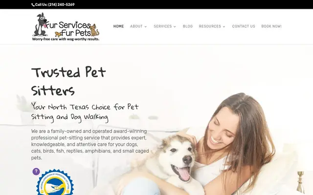 Homepage of Fur Services Fur Pets – cat sitter in Celina, TX