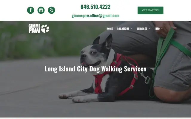 Homepage of Gimme Paw Dog Walking LIC – cat sitter in Long Island City, NY
