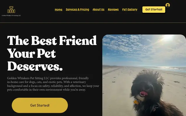 Homepage of Golden Whiskers Pet Sitting LLC – cat sitter in Voorhees Township, NJ