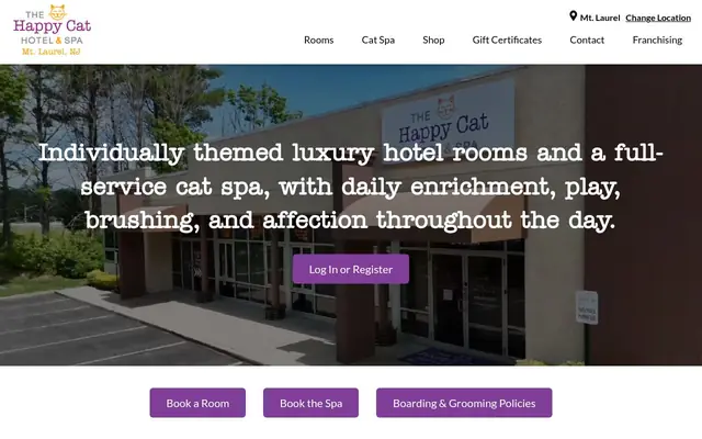 Homepage of Happy Cat Hotel & Spa Mt Laurel – cat sitter in Mt Laurel Township, NJ