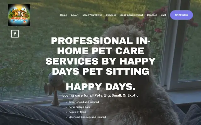 Homepage of happy days pet sitting – cat sitter in Dunnellon, FL