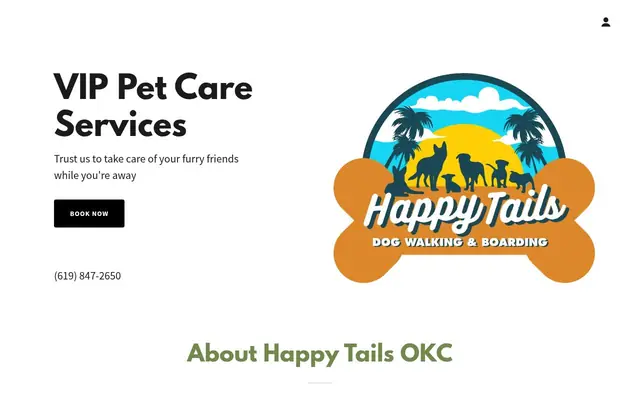 Homepage of Happy Tails OKC - VIP Pet Services – cat sitter in Oklahoma City, OK