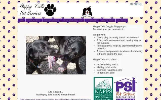 Homepage of Happy Tails Pet Services – cat sitter in Malden, MA