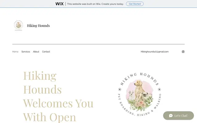 Homepage of Hiking Hounds CT Pet Care – cat sitter in Sharon, CT