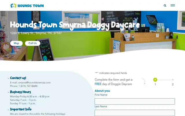 Homepage of Hounds Town - Smyrna – cat sitter in Smyrna, TN