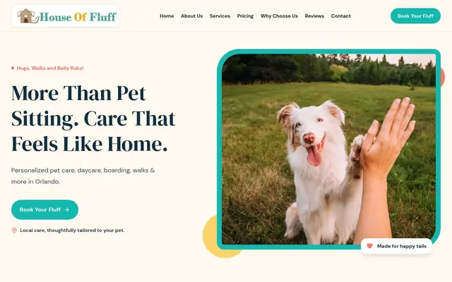 Homepage of Orlandos Pet Sitting – cat sitter in Altamonte Springs, FL