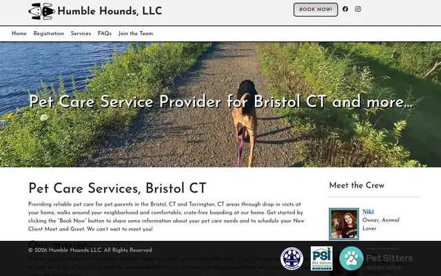 Homepage of Humble Hounds LLC – cat sitter in Bristol, CT