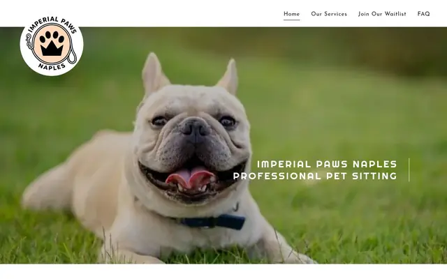 Homepage of Imperial Paws Naples – cat sitter in Naples, FL