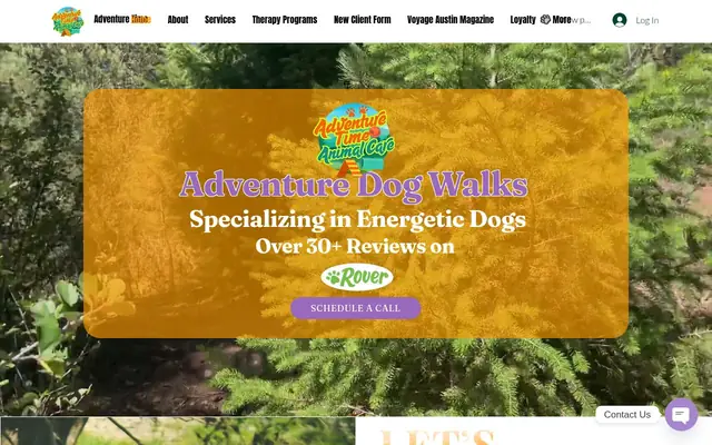 Homepage of Adventure Time Animal Care – cat sitter in Kyle, TX